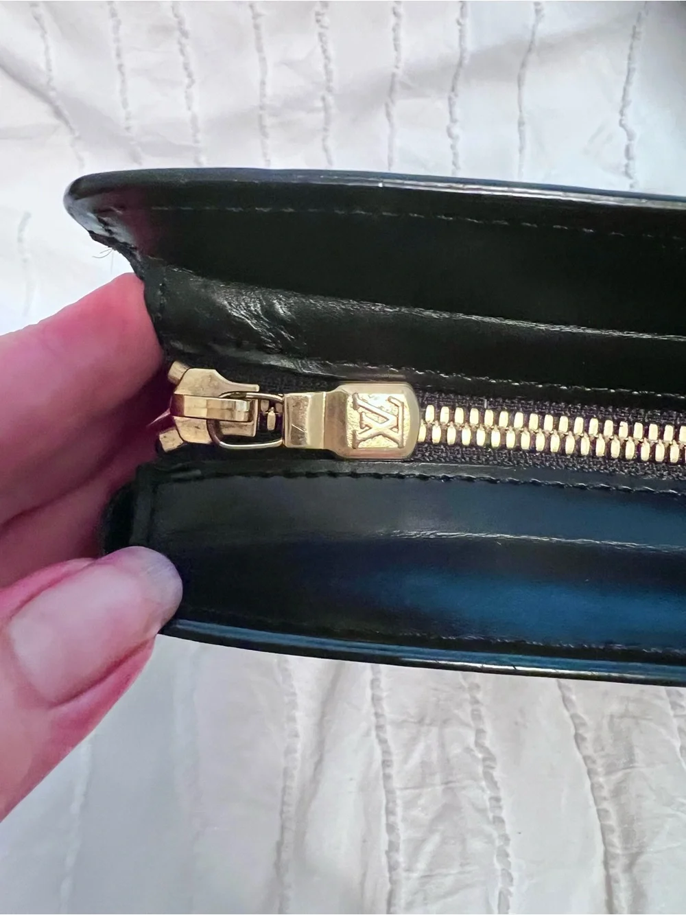 Louis Vuitton Black Epi Leather Clutch